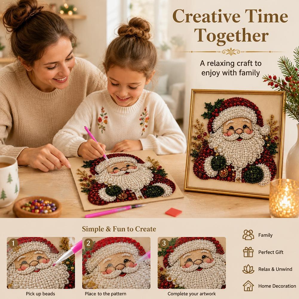 Art Craft Kits For Adults - Новогодний набор для творчества «Дед Мороз»: