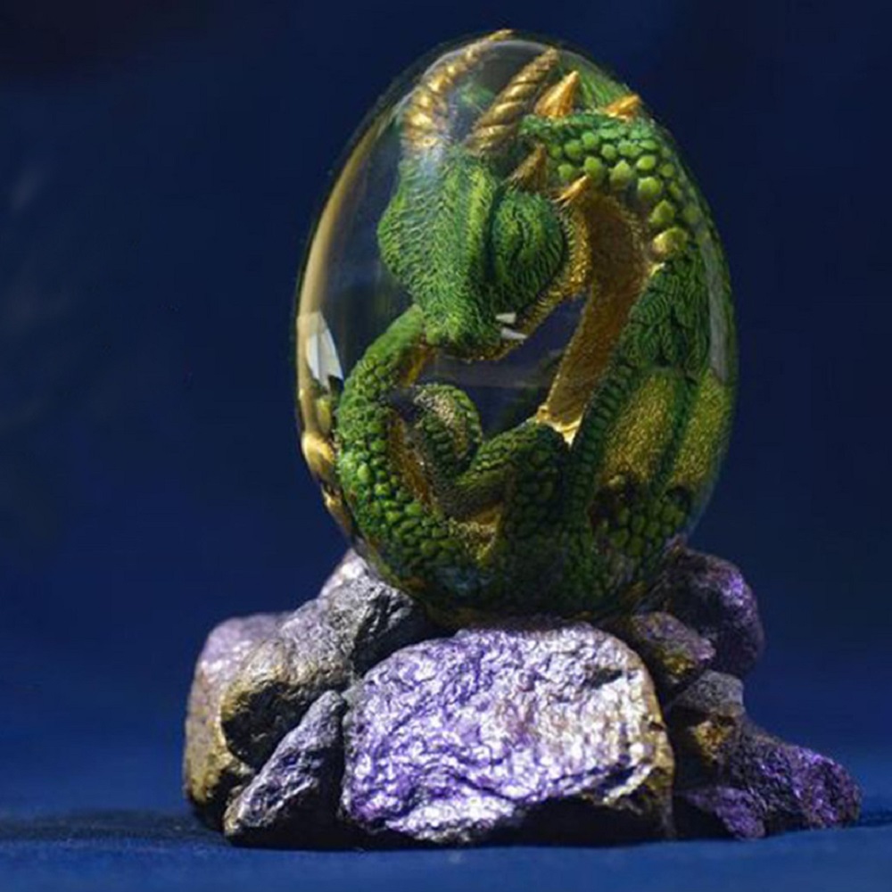 Art Craft Dinosaurs - Статуя яйца лавового дракона с подставкой,