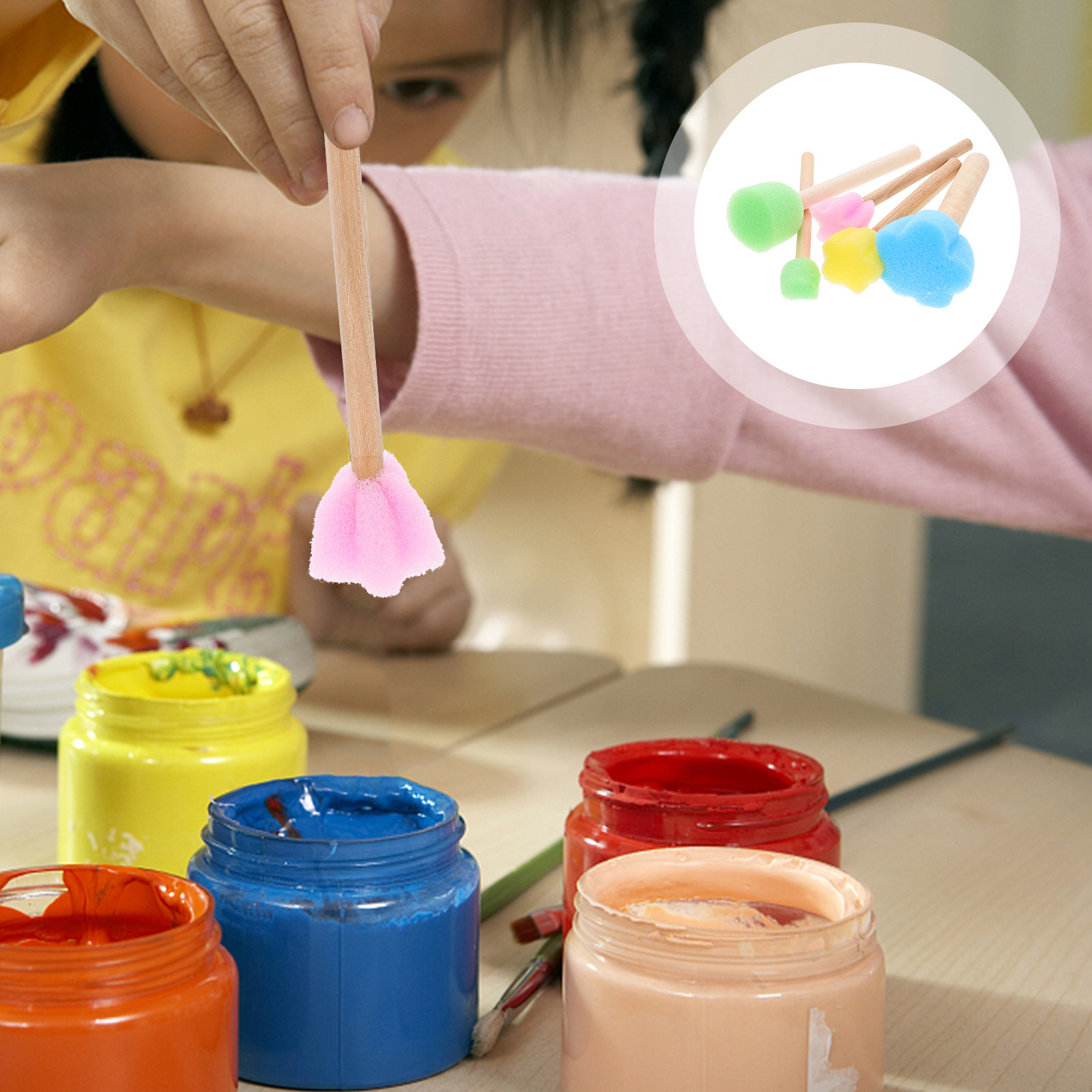 Art Craft Course - 20 шт. портативных губчатых кистей для