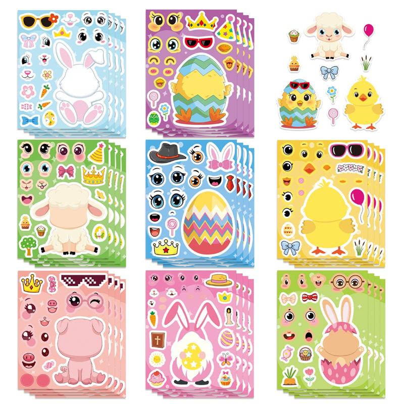 Art Craft Rabbit - Наборы для творчества: DIY-наклейки-пазлы с мультяшными