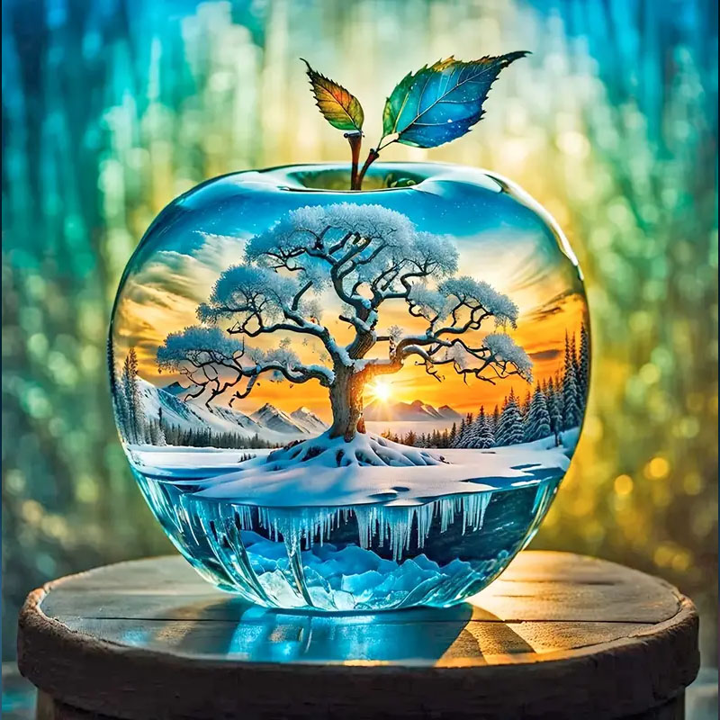 Art Craft Kits For Adults - Набор алмазной живописи с рисунком яблока,