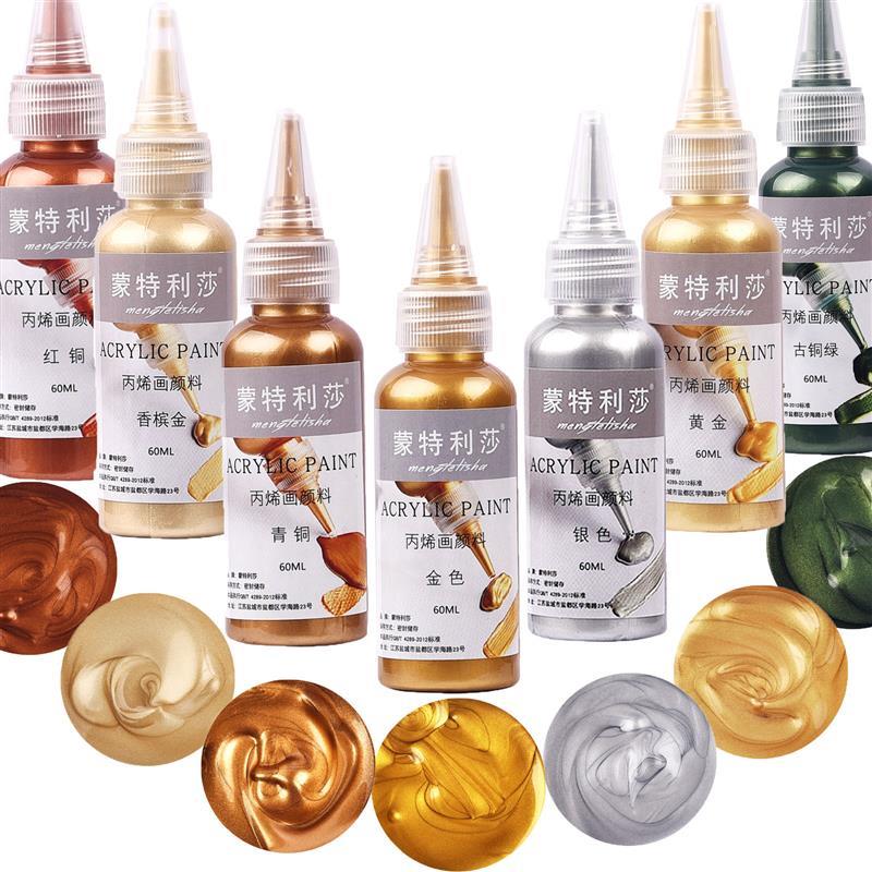 Alcohol Ink Set - 60 мл водостойкая акриловая краска металлический