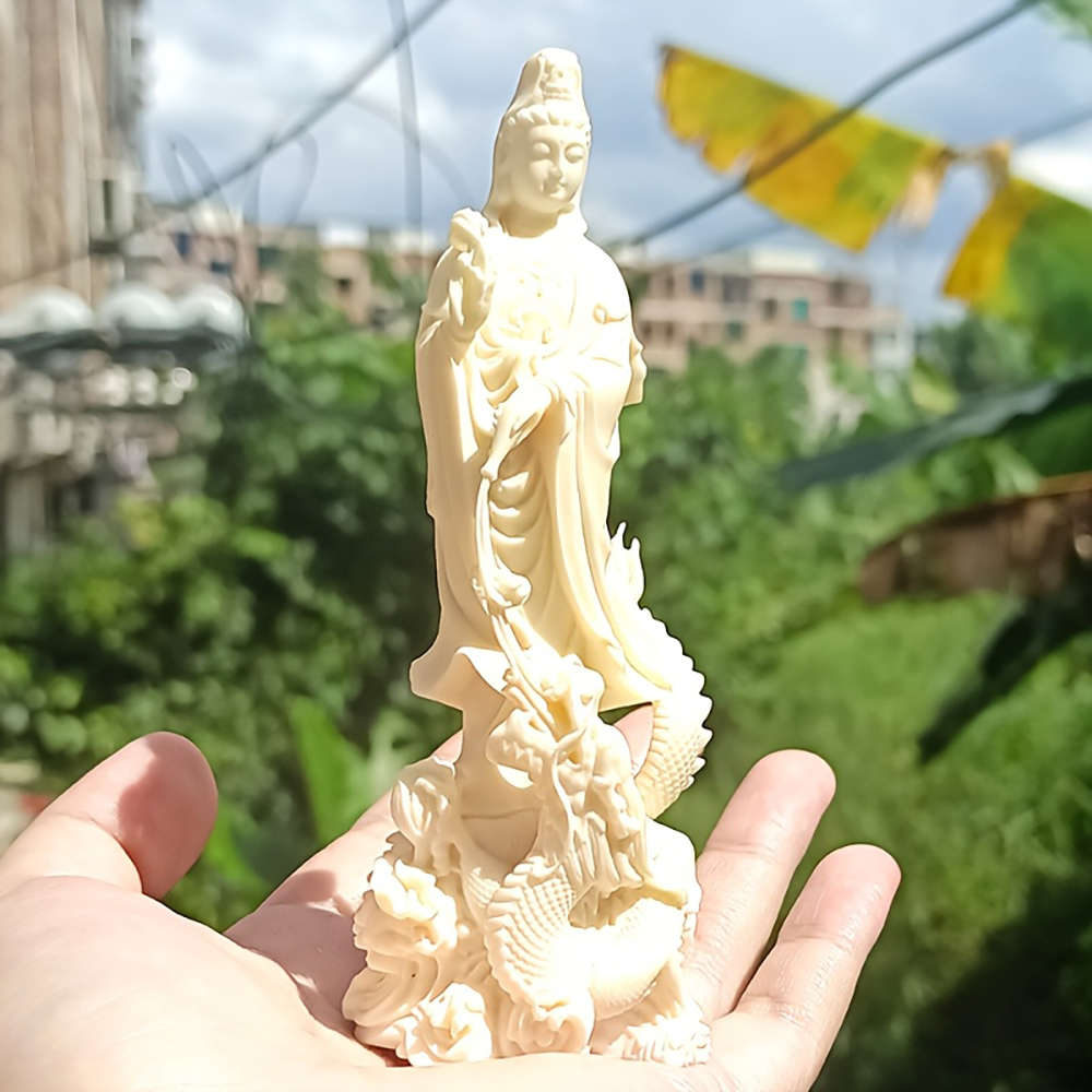 Art Craft New Year - Статуэтка Будды Гуаньинь из смолы, рождественское