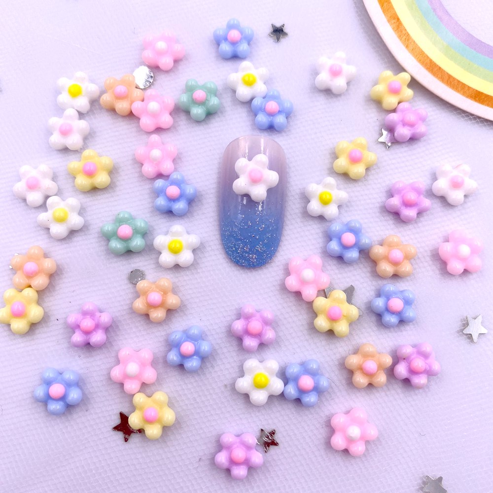 Art Craft New Year - 100 шт. 8 мм, 3D, цветные,
