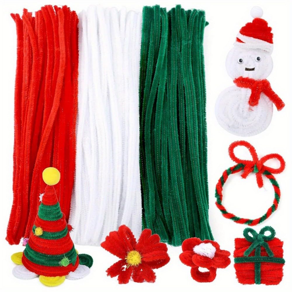 Art Craft New Year - 100-300 шт. толстые рождественские красные, белые,