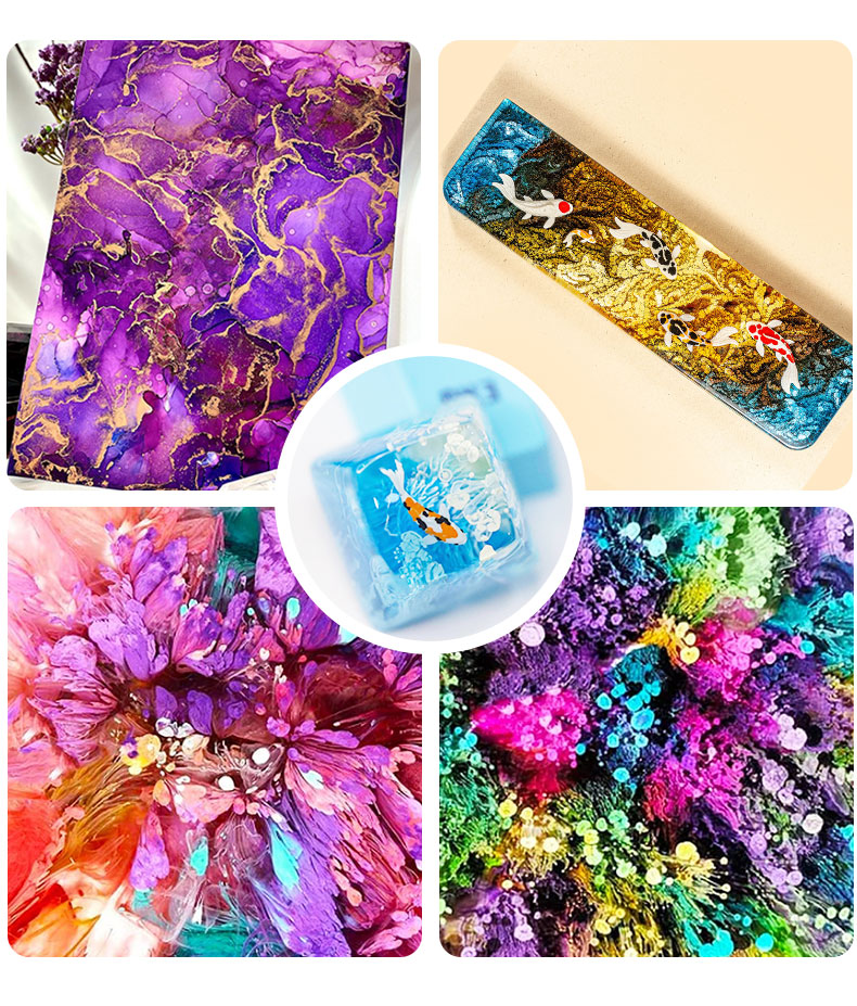 10 мл спиртовые чернила, худож – обзор и цена Alcohol Ink Set
