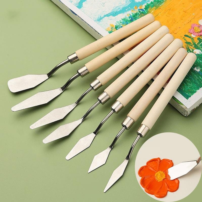 Набор из 7 шпателей для маслян – обзор и цена Painting Knife Palette