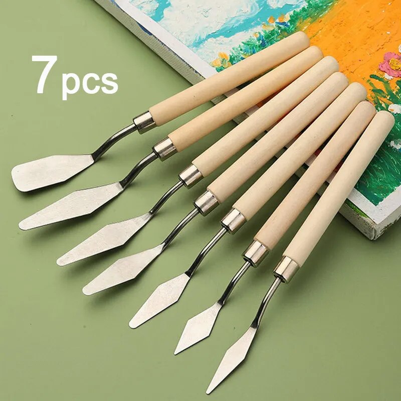 Набор из 7 шпателей для маслян – обзор и цена Painting Knife Palette