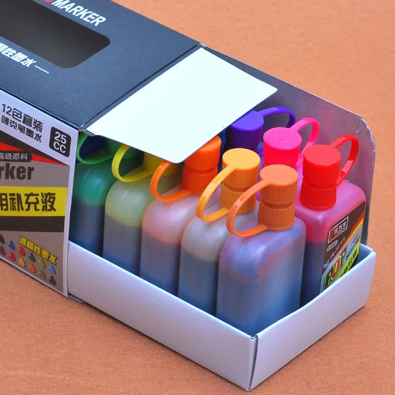 Бутылка для спирта, 12 цветов, – обзор и цена Alcohol Ink Set