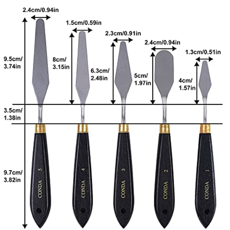 Набор шпателей для рисования и – обзор и цена Painting Knife Palette