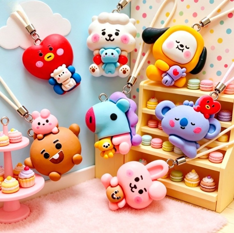 7 шт. смоляных мультяшных шарм – обзор и цена Art Craft Resin