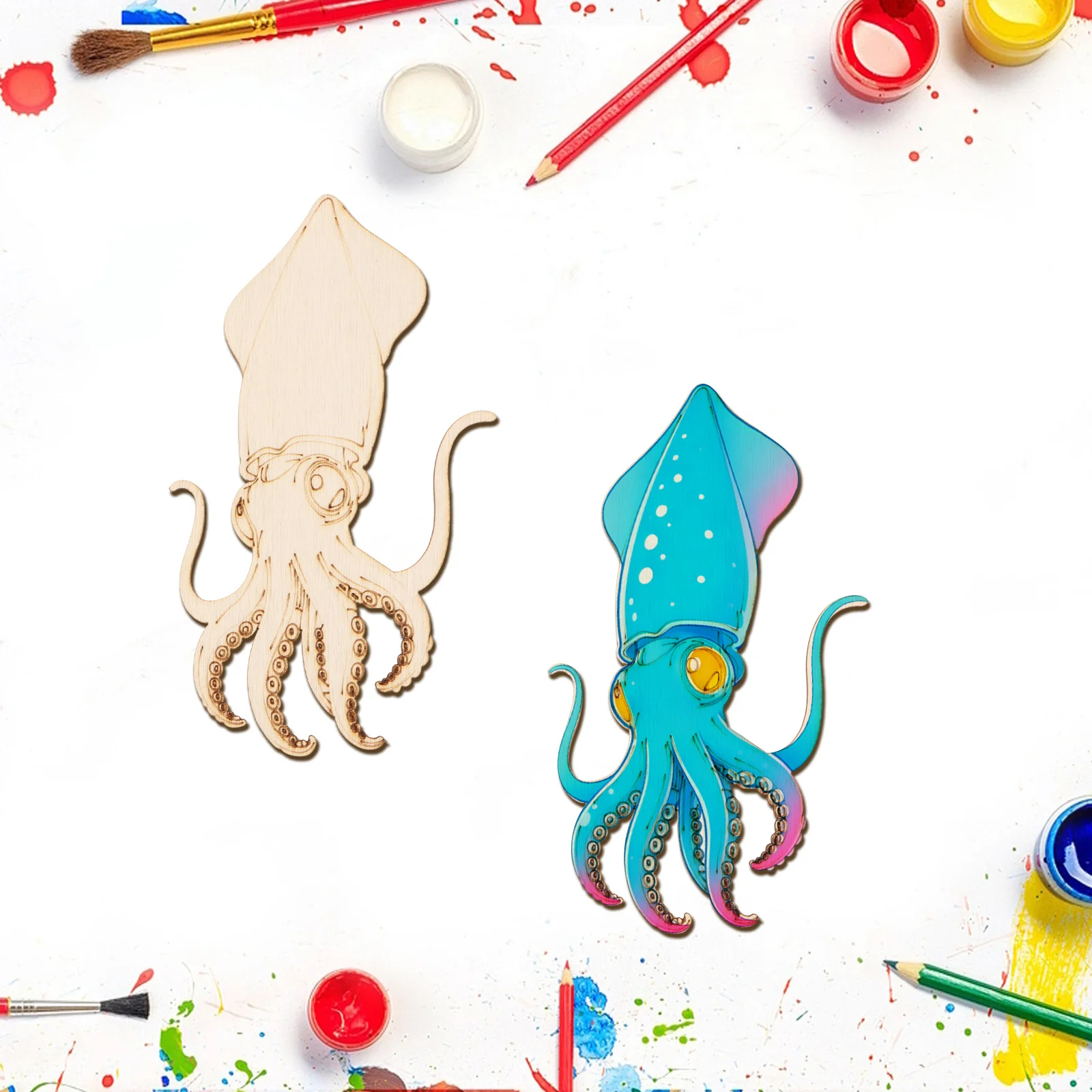 Набор из 10 деревянных заготов – обзор и цена Art Craft Diy