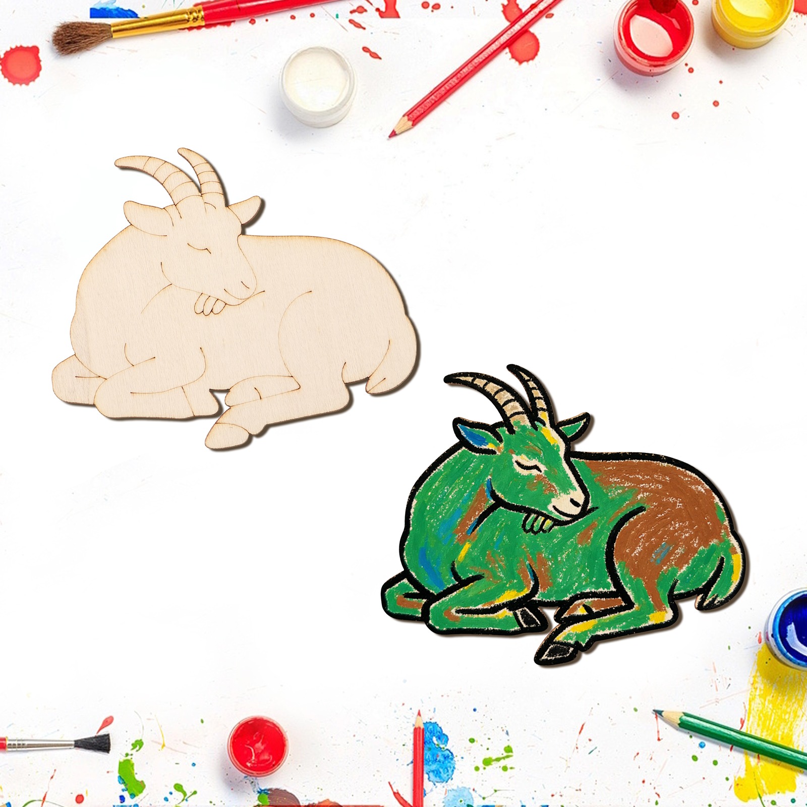 Набор из 10 деревянных заготов – обзор и цена Art Craft Diy