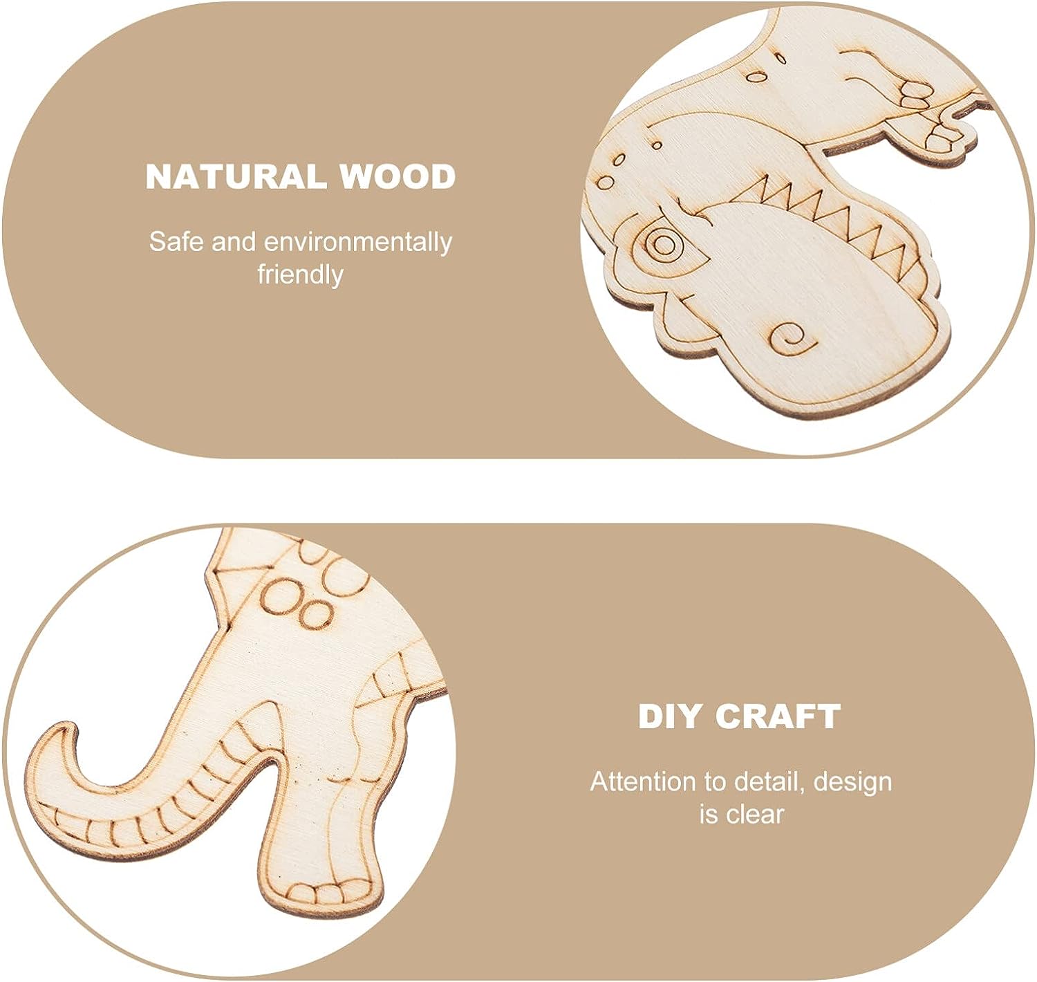 8/24 штук неокрашенных деревян – обзор и цена Art Craft Dinosaurs